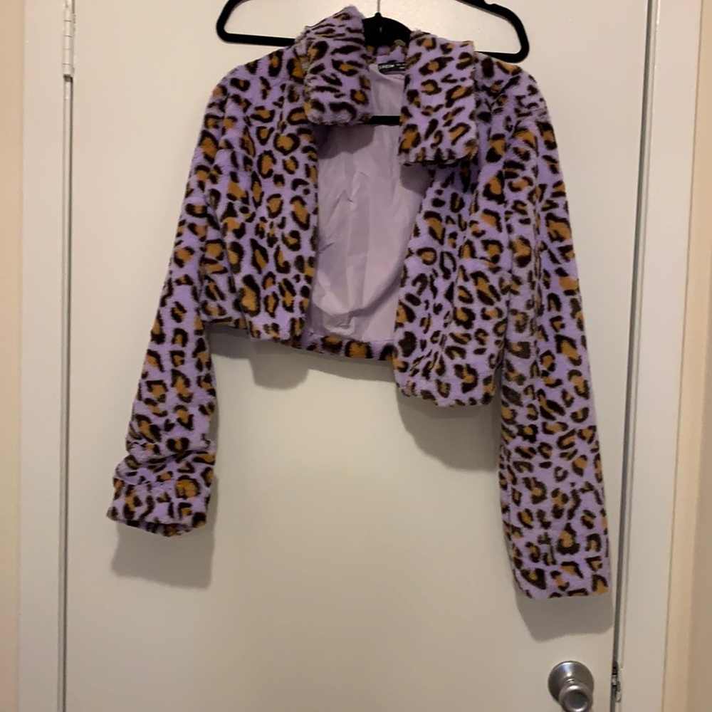 Medium, faux fur half jacket